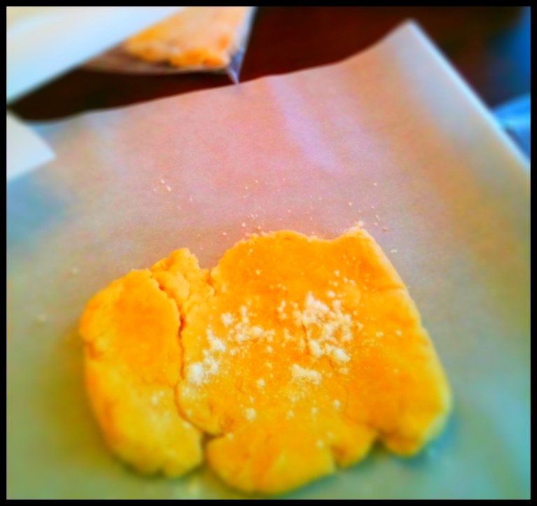 Lightly Flour Pie Crust Dough