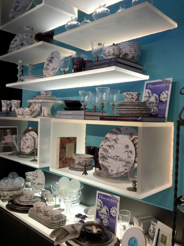 Juliska Wall of Gorgeous Tableware