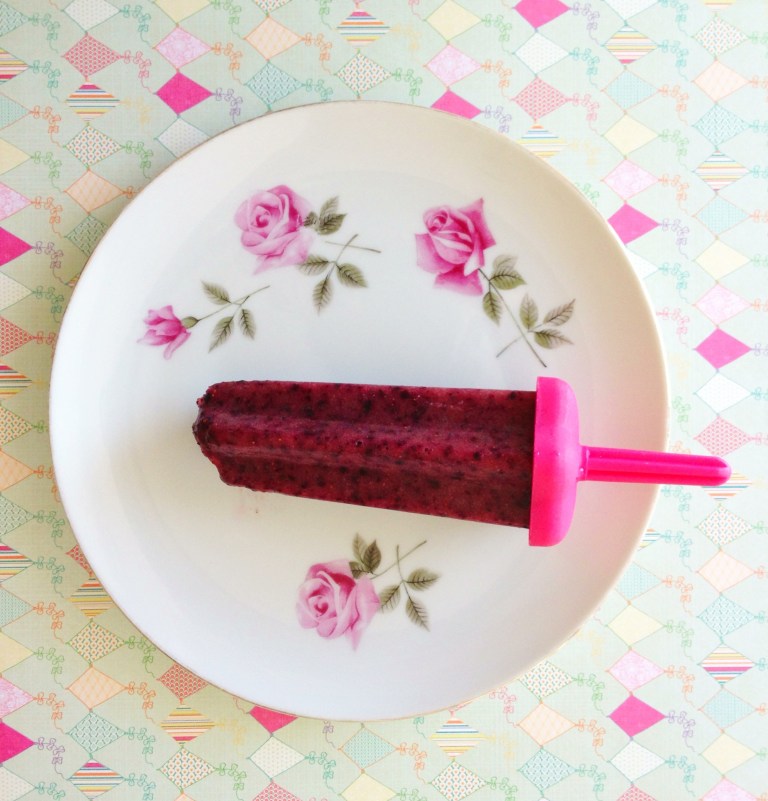 Blueberry Yogurt Popsicles